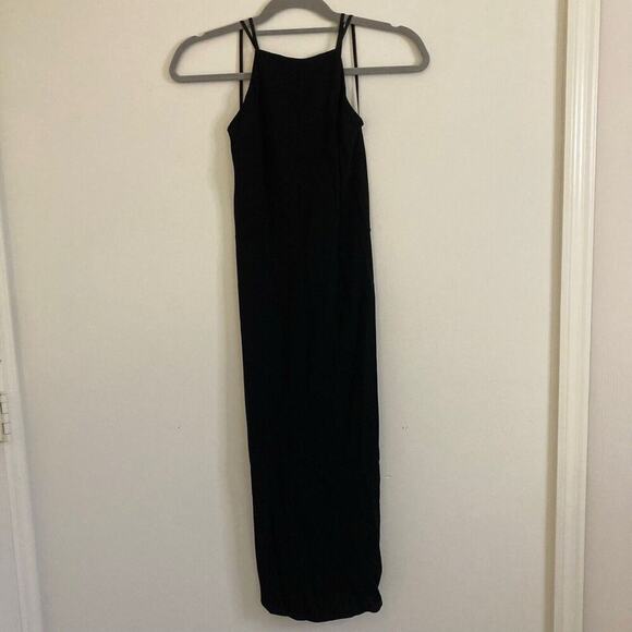 Reformation Black Open Back Midi Dress Strappy Classic Size 0 - XS - Picture 5 of 11